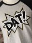 "DAT!" Heather Gray With Smoke Vintage Baseball T-Shirt