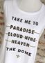 "Take Me to the Dome" Ladies' Flowy Scoop Muscle Tank 