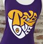 "True Love Purple & Gold" Women's Jersey Racerback Tank Top