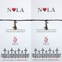 "NOLA Love", Saxophone Black String Bracelet