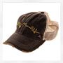 NOLA Skyline Vintage Black Cotton Brown Tint Trucker's Hat