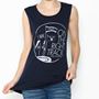 On the Right Track Ladies' Flowy Scoop Muscle Tank Top