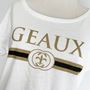 Picture of Geaux Black & Gold White Dolman