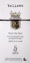 Believe, Fleur De Lis Black Linen String Bracelet