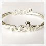 "NOLA - LOVE" Gold Plated Bangle Bracelet