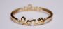 "NOLA - LOVE" Gold Plated Bangle Bracelet