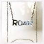 ROAR Sterl Silver or Gold Vermeil Charm Necklace