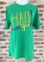 "Hail Yes" Green Tri-Blend Unisex Crew Neck Tee