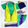 "Mardi Gras Tie-Dye" Ladies Leggings