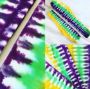 "Mardi Gras Tie-Dye" Ladies Leggings