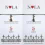 "NOLA Love", Saxophone Black String Bracelet
