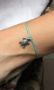Sea Turtle Turquoise Linen String Bracelet 