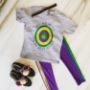 Hit Me With Your Best Shot Heather Gray Kid's Short Sleeve Tee