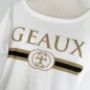 Picture of Geaux Black & Gold White Dolman