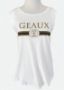 Picture of Geaux Black & Gold White